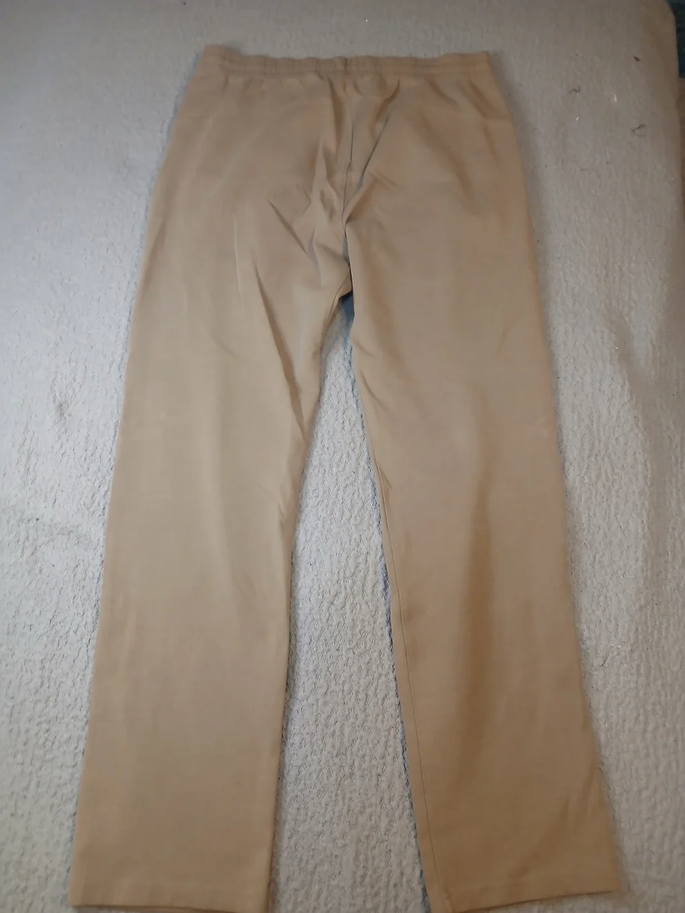 Old Navy Mens Joggers Pants Medium Brown 4 Way Stretch Straight  Drawstring